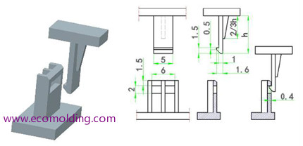 plastic snap fit joint design