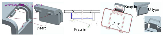 plastic snap fit joint type