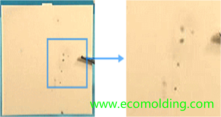 injection molding defect black spots